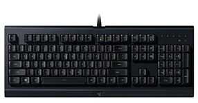 Razer Cynosa Lite Gaming Keyboard: Customizable Single Zone Chroma RGB Lighting - Spill-Resistant Design - Programmable Macro Functionality - Quiet & Cushioned