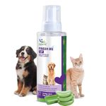 Natural Remedies Fresh Me Up Mild Waterless Foam Cleanser Dry Shampoo for Dogs, Cats & Pups of All Breeds, Moisturizer & Conditioner, Daily Use, Lick Safe, Natural and Safe, 450 Ml (Pack of 1)