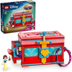 LEGO® Disney Snow White’s Jewellery Box 43276 Building Toy for Kids with Snow White and The Evil Queen Mini-Doll Figures and a Play Bracelet, Toy for Girls and Boys Aged 6 Plus