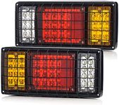 LINKITOM 40 LED Truck Tail Light Bar, Super Bright Tail Turn Signal Brake Reverse Tail Light with Iron Net Protection for 12/24v Truck Boat Snowmobile Trailer Pickup RV Camper UTV UTE Vans