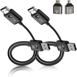 TIMBOOTECH HDMI Sans Fil Émetteur et Récepteur 5G - Wireless HDMI Câble Pour Vidéo/Audio/Fichier Streaming de Laptop/Caméra/TV Box vers Télévision/Projecteur/Moniteur