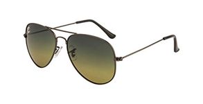 clark n palmer Polarized Aviator Sunglasses - (CNP-SB-864, Medium Size, Green Gradient Lens)