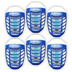 6 Packs Bug Zapper Indoor, Electronic Fly Trap Insect Killer, Mosquitoes Killer Mosquito with Blue Lights for Living Room, Home, Kitchen, Bedroom, Baby Office