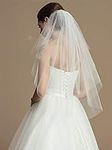 Unsutuo 2 Tiers Bride Wedding Veil 