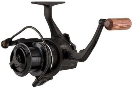 Mitchell Full Runner MX6 Big Pit Reel - Freespool Carp and Catfish Reel with Baitrunner Style System, 5 Bearings and Rosewood Handle Knob