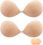 QoYKi Sticky Bra Strapless Invisibl