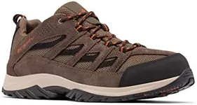 Columbia Mens Crestwood Hiking Shoe Breathable, High-Traction Grip, Camo Brown, Heatwave, 11 US