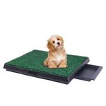 KIDPPROD Pet Toilet Dog Grass Restroom Potty Training with Tray and Loo Pad for Indoor/Outdoor,Ideal for Small and Medium Dogs, 62×50cm