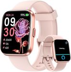 Smart Watches for Women, Alexa Built-in Fitness Watch with 1.8" LCD Screen & Bluetooth Call (Make/Answer), Heart Rate/SpO2/Sleep Monitor, 100 Sports, IP68 Waterproof Smartwatch for Apple Android