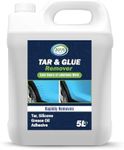 Jovs Tar and Glue Remover 5 Litre For Cars | Solvent Based Full Strength Dissolves | Removes Tar, Grease, Stickers, Oil And Many More.