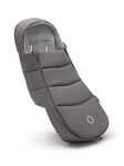 Bugaboo Footmuff - All-Season Stroller Accessory Weatherproof Climate Control Removable and Reflective - MINERAL
