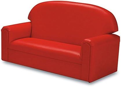 Brand New World Furniture FIVR100 Brand New World Toddler Premium Vinyl Upholstery Sofa, Red