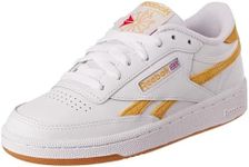 Reebok Women's Club C Revenge Sneaker, FTWR White/Retro Gold F23-R/Stucco, 5 UK