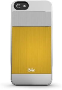 iSkin ARIPH5YW6 Aura Cell Phone Case for iPhone 5-1 Pack - Retail Packaging - Blue Yellow