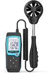 Aicevoos H12 Digital Anemometer Handheld Wind Speed Meter with Extended Wind Sensor, Measures Wind Speed Wind Flow Temperature and Humidity CFM Air Flow Velocity Meter with Big Backlit Screen