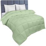 Utopia Bedding Single Duvet - Duvet Single Bed - Single Quilt 10.5 tog with Corner Tabs - Box Stitched Duvet (Single, Sage Green)