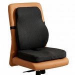 betterhood PosturePro Seat Cushion & Back Support for Office Chair Combo, Ergonomic Memory Foam Sitting Pillow, Lumbar Support Seat Cushion for Chair, Coccyx Cushion for Tailbone Pain Relief (Black)