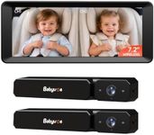 Babyvue BV6Plus 7.2" Wireless Dual Baby Car Camera for Fast Setup