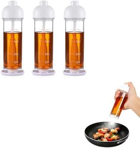 100ml Oil Sprayer for Cooking, Downward Spray Bottle (White 3pcs) | Downward Oil Sprayer, Controlled Fine Mist, Easy to Handle for Pans, Salads, Grilling & Air Frying