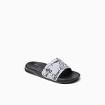 Reef Boy's Kids One Slide Sandal, Grey Camo Shark, 3 Big