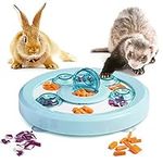 Antidious Interactive Pet Treat Game Rabbit Toys,Ferrets Toys, Slow Feeder Function Benefit for Digestion, Keep pet's Mind Active and Alert