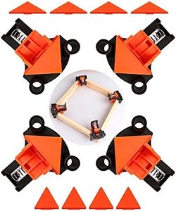 60/90/120 Degree Corner Clamp,Pro Carson Clamps for Woodworking,Adjustable Single Handle Spring Loaded Right Angle Clamp,Tool Gift for Men Father Carpenter, Welding, Drilling, Cabinets, Photo Framing