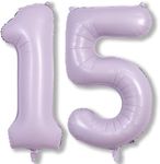 Light Purple 15th Birthday Balloons