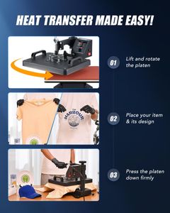 CREWORKS 11-in-1 Heat Press Machine 12x15 Inch – Multifunction Sublimation
