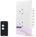 UseeLink Matter Smart Socket, Wall Charger Socket, Smart Wall Socket, 16A Plug Charger Smart Power Supply GPO Voice Control, for Applee Home, Sirii, Alexa, Google Home, SmartThingss, Timer, SAA