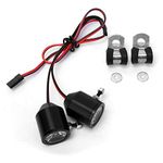 RC Spotlights, 3W RC Car LED Headlight Front Light Searchlights Spare Part Replacement Accessory for RC Crawler Car Kids Toy Vehicle(Black)