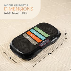 LifePro Vibration Plate – Whole Body Exercise Machine, Black