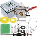 partszen C1U-H39A Carburetor with Spark Plug Fuel Filter for Homelite UP00608A UP00608 UP00021 Carb PLT3400 PBC3600 ST Blowers Trimmers UT-20677-A UT-15151 UT-15136 String Trimmer