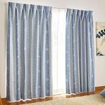 Disney SB-545-D Mickey & Friends Class 1 Blackout Thermal Insulated Curtain Set of 2, Width 39.4 x 78.7 inches (100 x 200 cm) Length, Blue