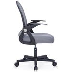 Ergonomic Office Chair with Lumbar Support, Breathable Mesh High Back Desk Chair - Adjustable Height, Flip-Up Armrests, 120° Reclining, BIFMA Certified,Computer Chair for Home & Office