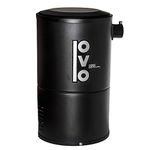 OVO Compact Central Vacuum System for Apartments Condos & Small Homes - Small & Quiet Central Vac Unit - 550 Airwatts Power Unit, Black (OVO-550ST-18B), Condo-Vac