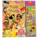 Disney Princess Cinderella, Moana, Rapunzel, and More! - First Words: Point, Match, Listen, and Learn! 30-Button Sound Book - PI Kids (Play-A-Sound)