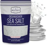 Dishwasher Salt, Natural Water Softener, Food Grade Coarse Sea Salt Compatible with Miele, Thermador, Whirlpool, & Bosch Dishwasher, 30 oz Bag