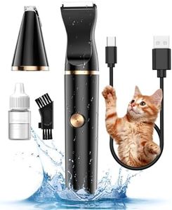oneisall Tondeuse pour chien Rasoir pour Chiens Chat faible bruit pour tailler les poils de chien autour des pattes, des yeux, des oreilles, du visage