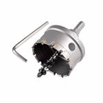 UPTODATETOOLS 60mm TCT Hole Saw Tungsten Carbide Tipped Teeth Hole Cutter, TCT Drill Bit Hole Saw Set for Stainless Steel, Sheet, Metal