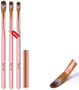 3 Pcs Acrylic Nail Brush Set for Acrylic Powder, Nail Brush Set for Nail Extension Acrylic Nail Art Design Women Gift Set – Manicure & Pedicure Nail Brushes for Professional Use
