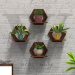 woozy work Solid Wooden Tree Wall Shelf Hanging Shelves Wall Art Stylish Home & Office Decor Engineered Wood Wall Storage Mounted Wooden Display Shelf Living Room (Style 3)