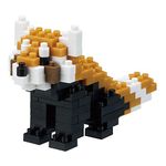 Nanoblock NAN-NBC194 Roux-Red Panda Toy, Multicolor, Bandai