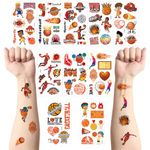 10 Sheets Basketball Temporary Tattoos for Kids,Waterproof Fake Tattoos,Kids Tattoo Stickers for Boys Girls Fans Children's Tattoo Stickers Birthday Loot Party Bag Filler Favors (Basketball Tattoos)