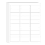 L LIKED 30 Sheets 30 per Page Label Papers, 1 x 2-5/8 in Shipping Address Mailing Labels, Printable White Sticker Labels for Inkjet & Laser Printer - Matte