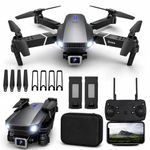 Drone with Dual 4K Camera for Adults | WiFi FPV RC Quadcopter with Camera | Live Video, Altitude Hold, 360° Flip, Headless Mode, One Key Takeoff & Carry Case