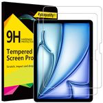 4youquality [2-Pack Screen Protector for iPad Air 11-Inch M2 (2024), 9H Tempered Glass Film, Anti-Scratch, Impact-Resistant, HD-Clear