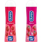 Durex Strawberry Lube 100ml & Cherry Lube 100ml