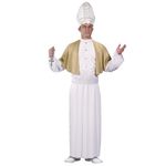 FunWorld Men's Pontiff Costume, White/Gold, One Size Costume