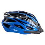 Lifelong Adjustable Cycling Helmet with Detachable Visor | Adjustable Light Weight Mountain Bike Cycle Helmet with Padding for Kids and Adults, (LLFAH05, Blue & Black, 6 Months Warranty)