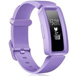 Wepro Compatible with Fitbit Ace 2 Strap/Fitbit Inspire 2 Strap for Kids, [Full Protective] Soft Silicone Sprot Replacement Wrist Bands for Fitbit Aces 2/Inspire (HR) Girls Boys - Lavender